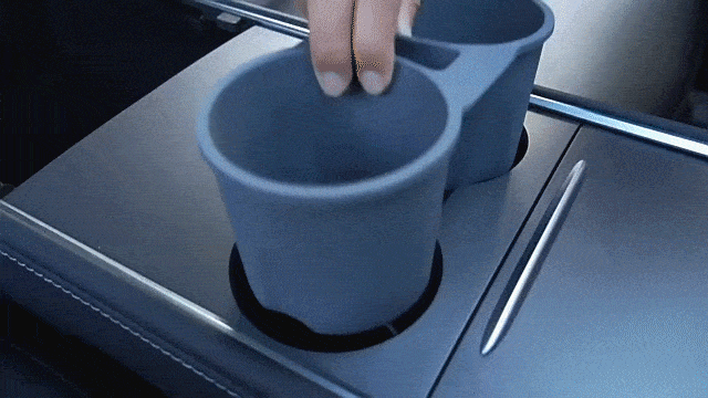 Getränkehalter Einsatz, Cup Holder passend für Tesla Model 3 und