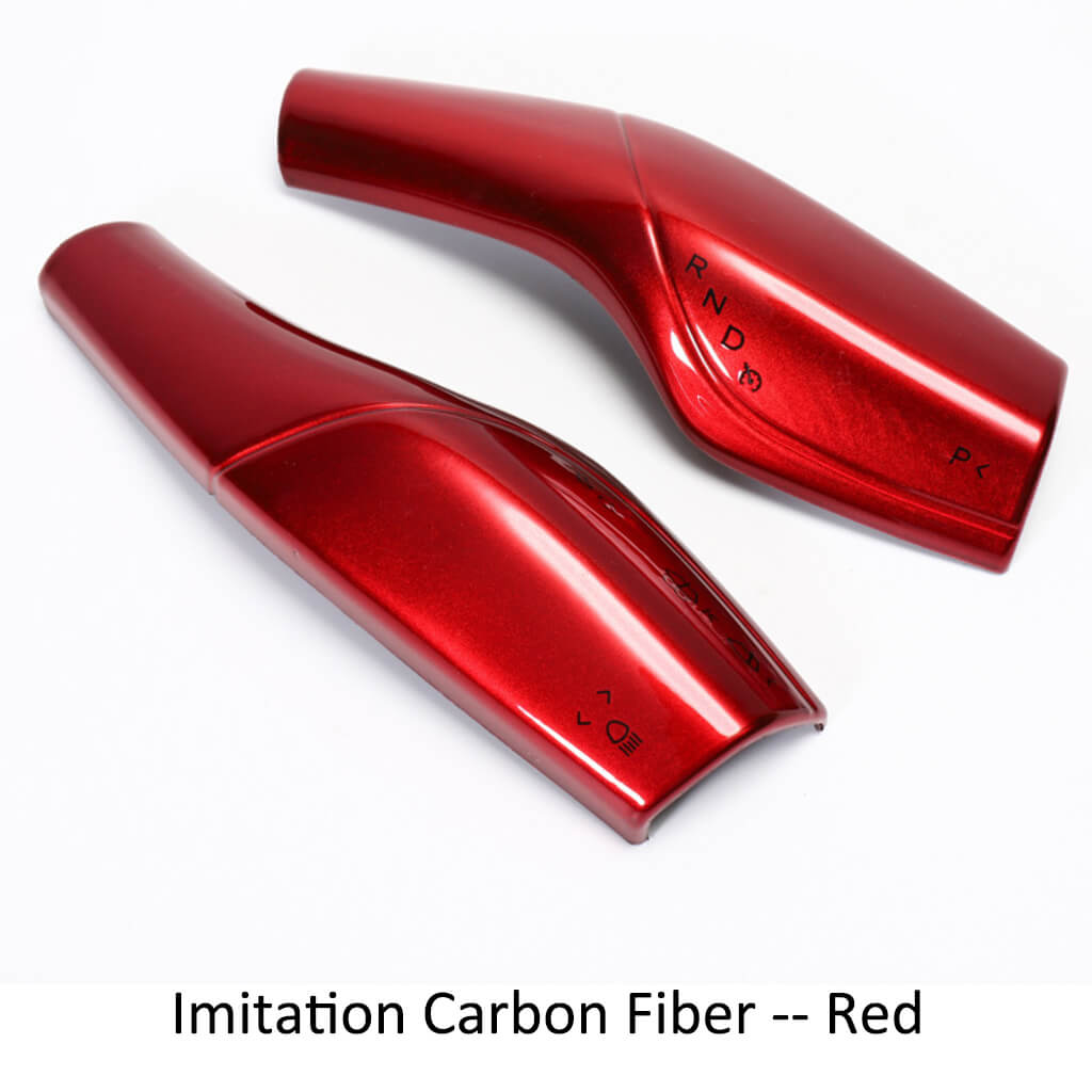 Imitation-Carbon-Fiber-Steering-Stem-Cover-for-Tesla-Model-3-Y-Red-Marnana