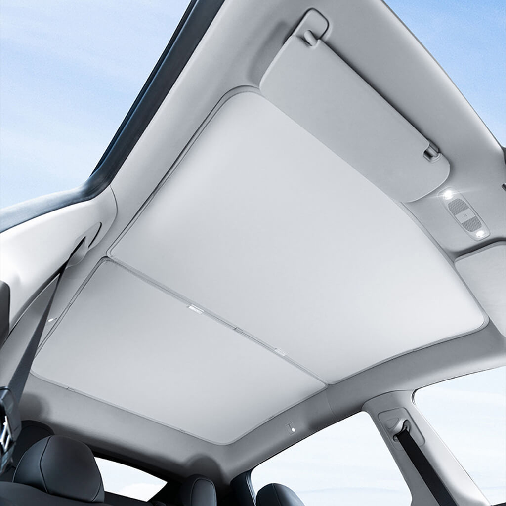 Tesla Model Y Glass Roof Sunshade  Reflective Sun Roof Shade -Marnana