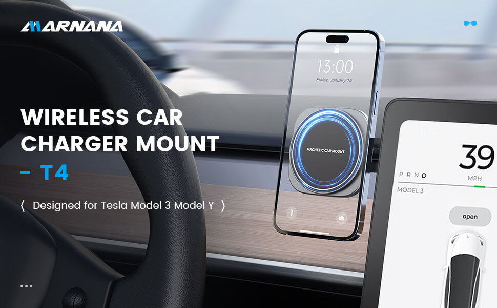 Tesla Phone Mount, MagSafe Car Mount for Tesla Model 3 Model Y