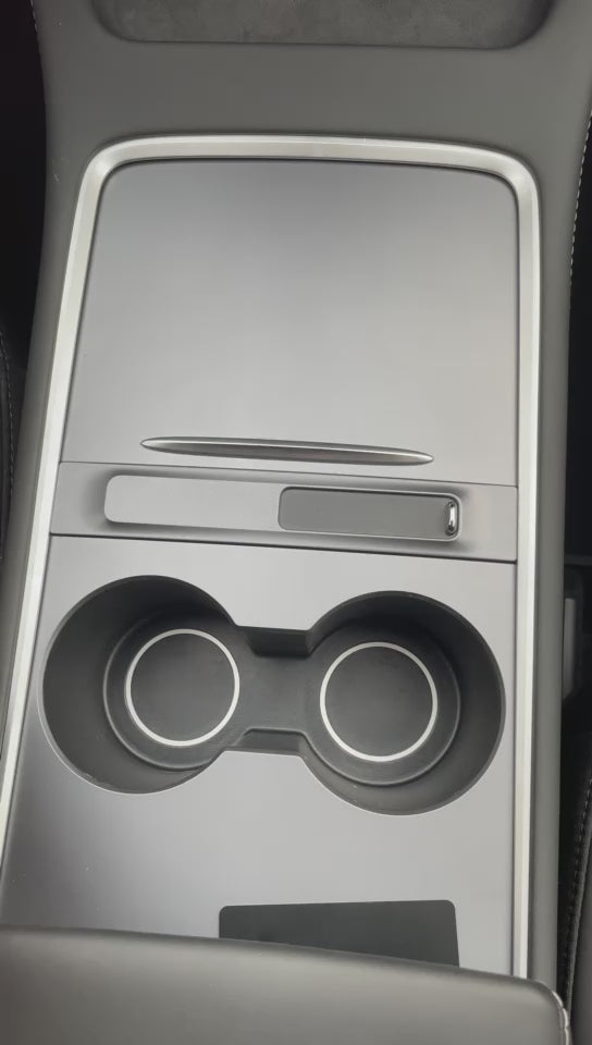 Pour Tesla Model 3 Modèle Y 2022 2021 Boîte de rangement Accoudoir central  Console centrale Console Porte-gobelet Organisateur Accessoires de voiture