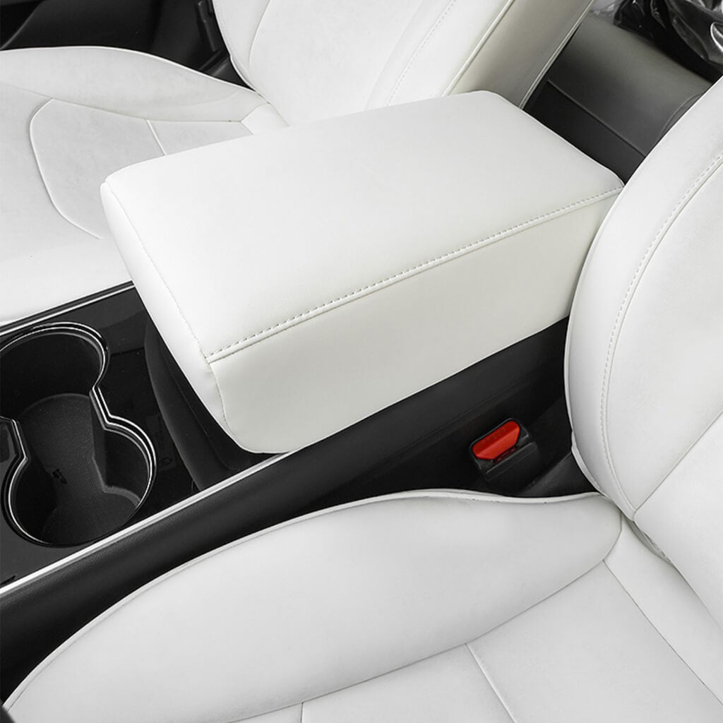 Armrest-Cover-Protector-White-for-Tesla-Model-3-and-Y-Marnana