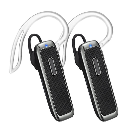 Marnana Bluetooth Headset with 18 Hours Playtime - Black(2 PACK)