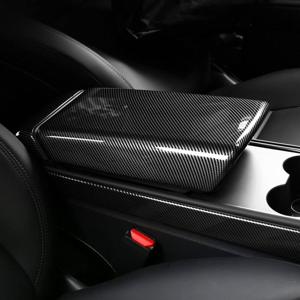 Carbon-Fiber-Armrest-Cover-Protector-for-Tesla-Model-3-and-Y-Marnana 