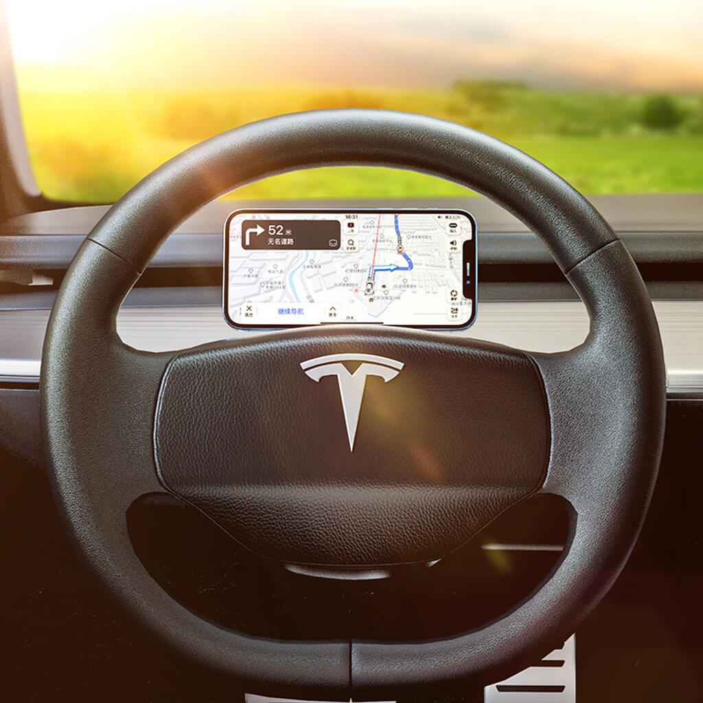 Support de téléphone magnétique au volant pour Tesla Model Y/3 - Marnana
