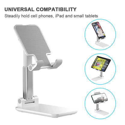 Marnana Phone Stand Adjustable & Foldable Cell Phone Stand - White