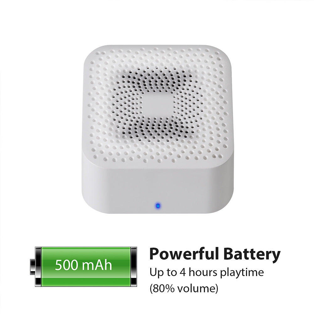 Marnana TWS V5.0 Portable Mini Bluetooth Speakers - White(2 Pack)