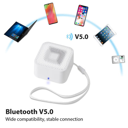 Marnana TWS V5.0 Mini haut-parleurs Bluetooth portables - Blanc (lot de 2) 