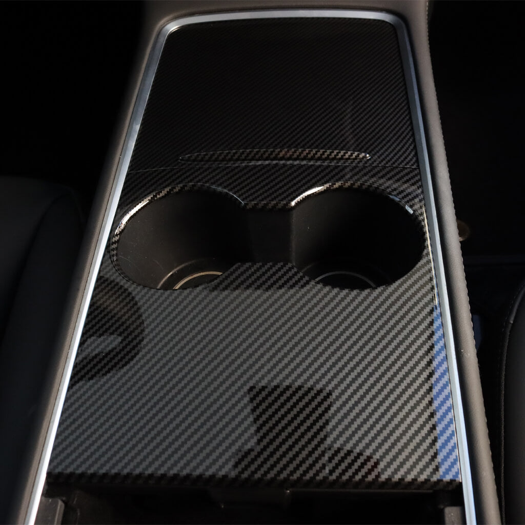 Tesla Carbon Fiber Interior Center Console Wrap for 2021-2023 Model 3/Y - Marnana