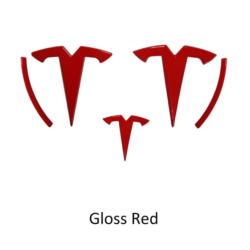 tesla logo red
