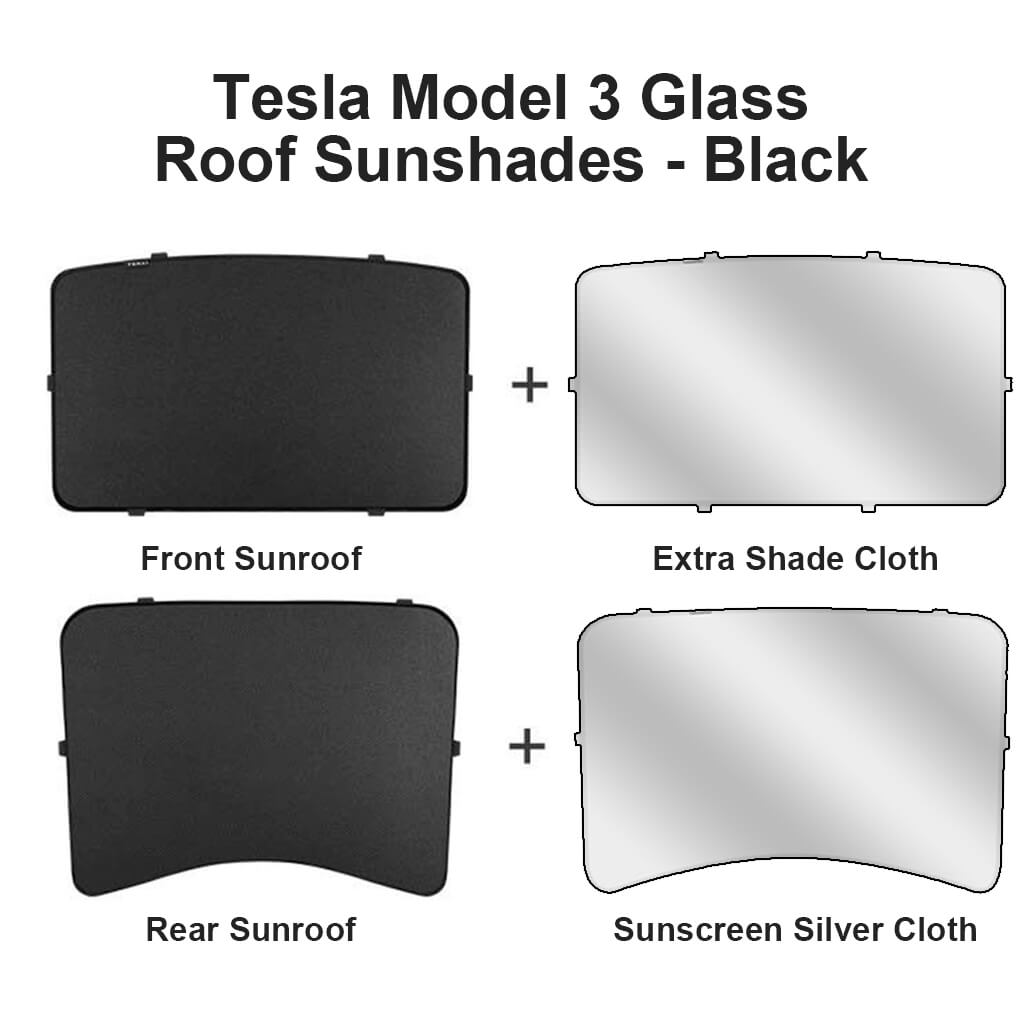 Tesla Model 3 Glasdach-Sonnenschutz