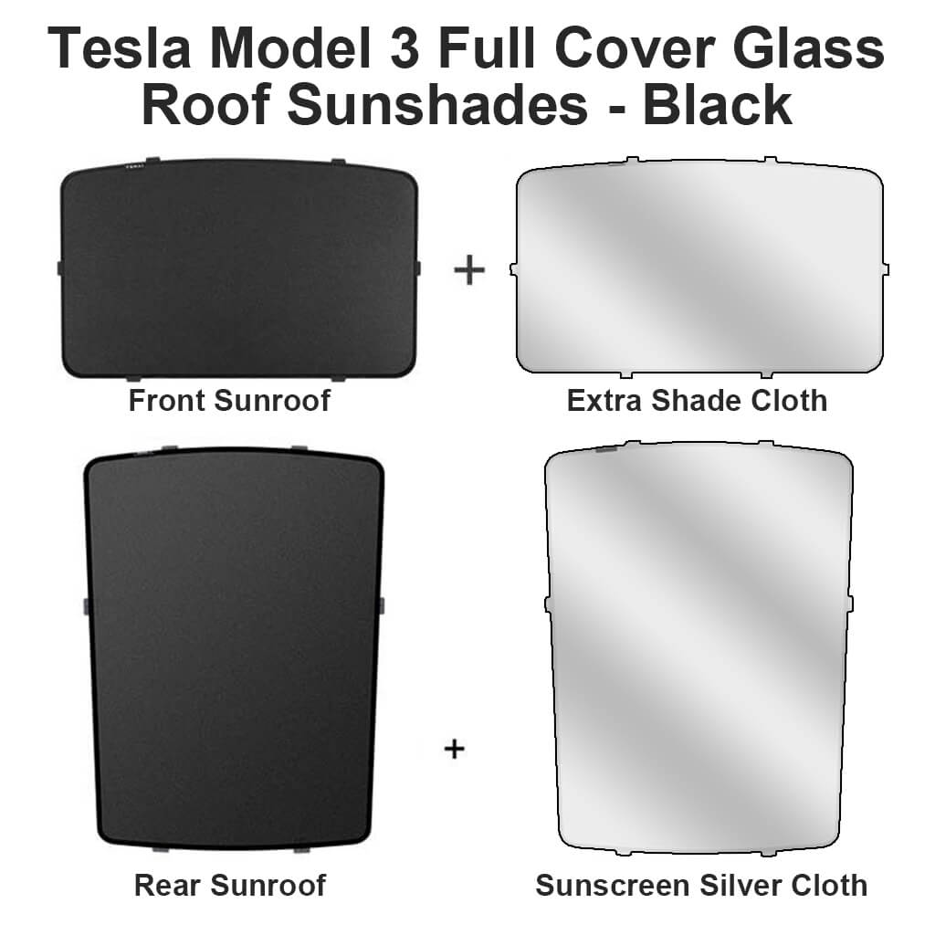 Tesla-Model-3-Sunshade-full-coverage-Black