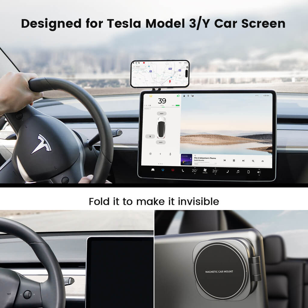 Auto Model3 Smartphone Säule Handyhalter Für Tesla Model 3 Sonnenbrillen  Aufbewahrungsbox Mit Kabellosem Laden Model Y Zubehör Von 60,83 €