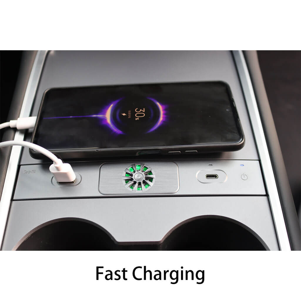 Tesla Lufterfrischer mit USB-Hub für Modell Y/3 - Marnana