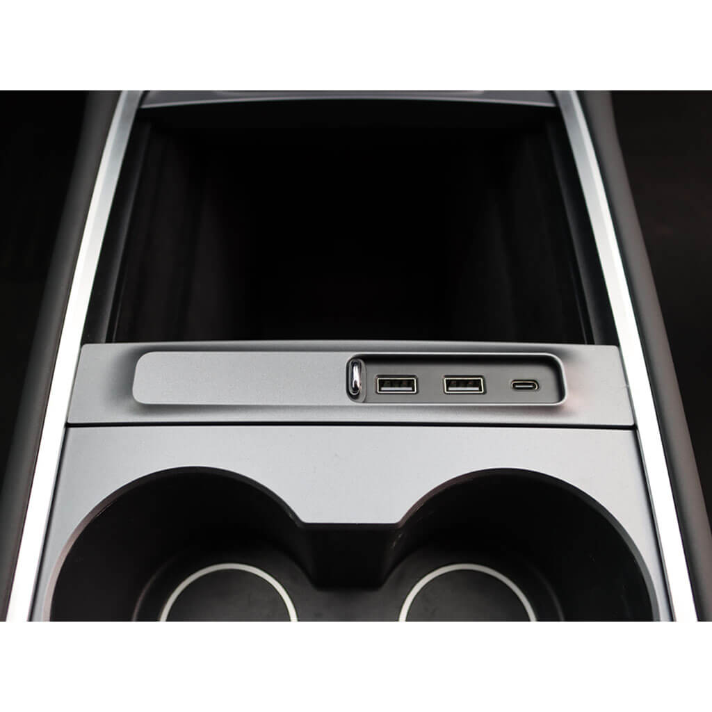 Tesla Model Y & 3 Center Console USB Hub Bar (36W) – TESLARATI
